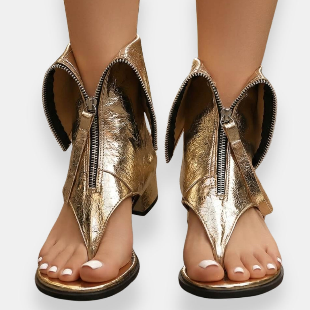 Bérénice | Sandales Dorées Glamour