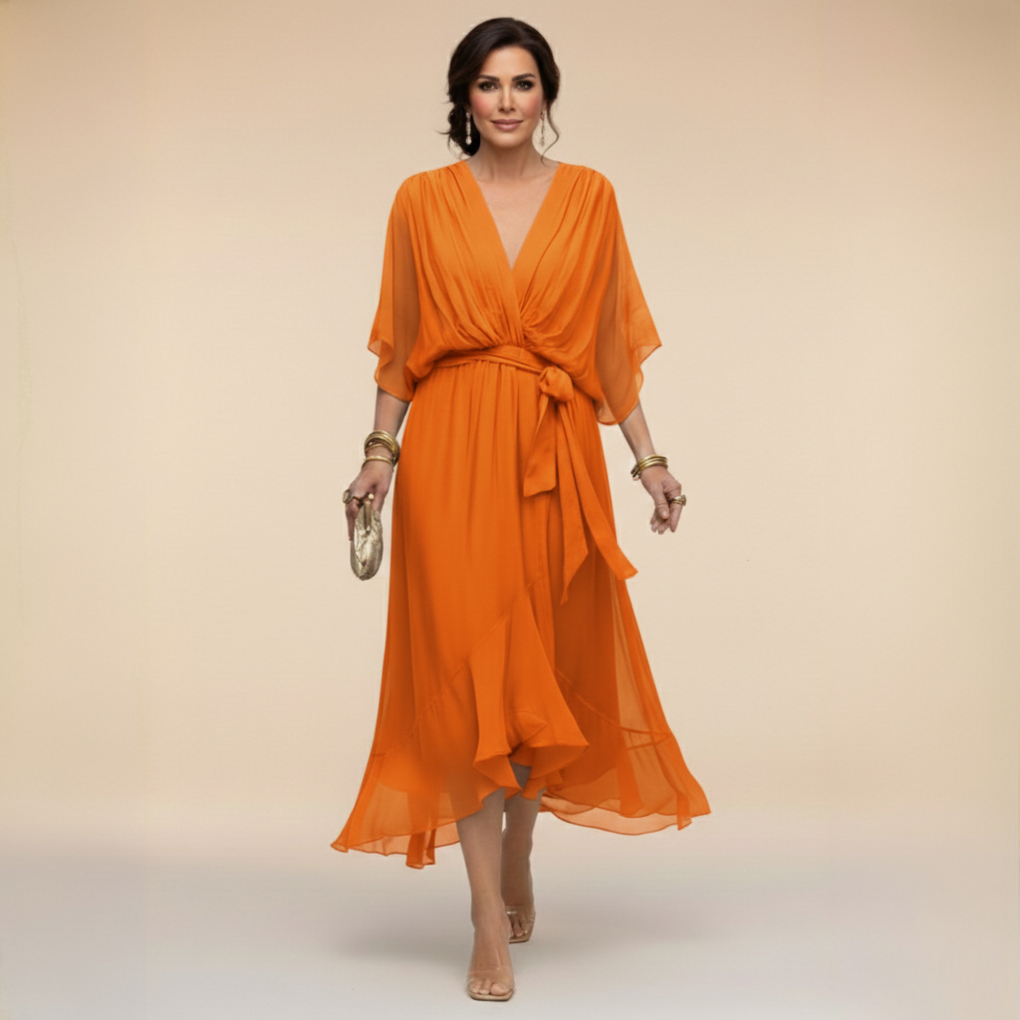 Solène | Robe Midi Élégante