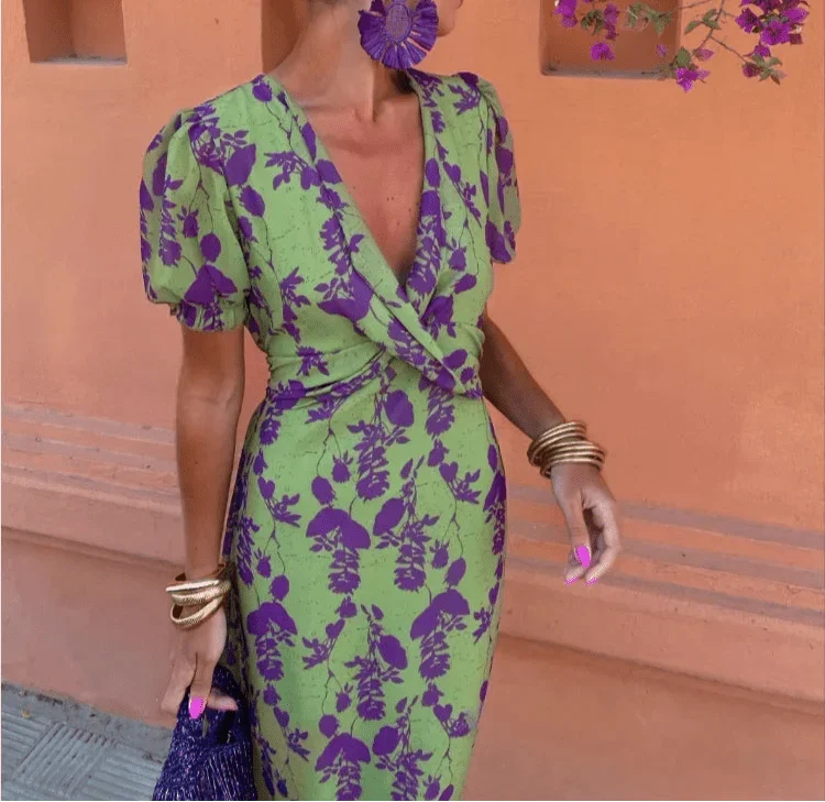 Camélia | Robe Florale Élégante