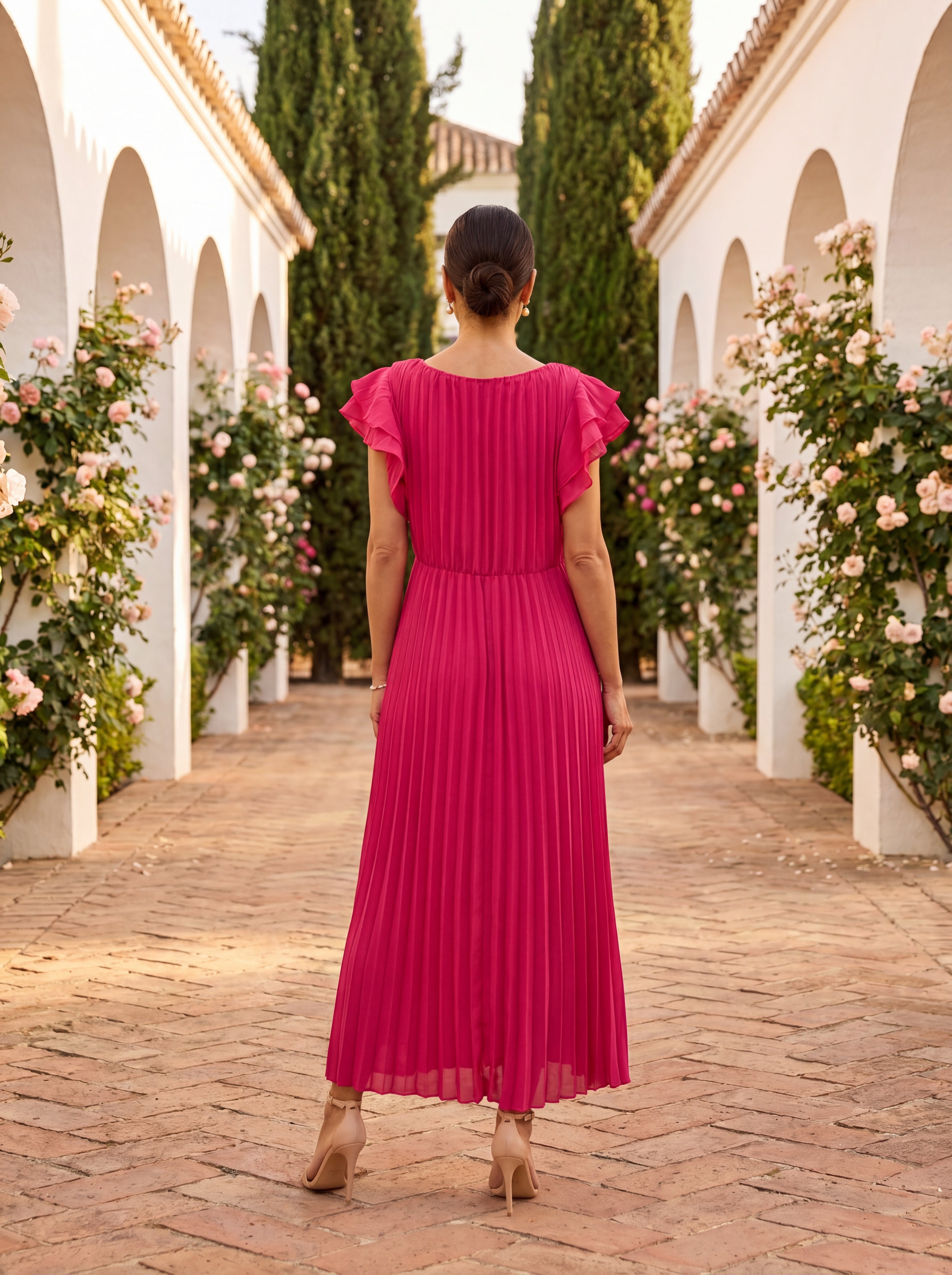 Bertille | Robe Plissée Élégance