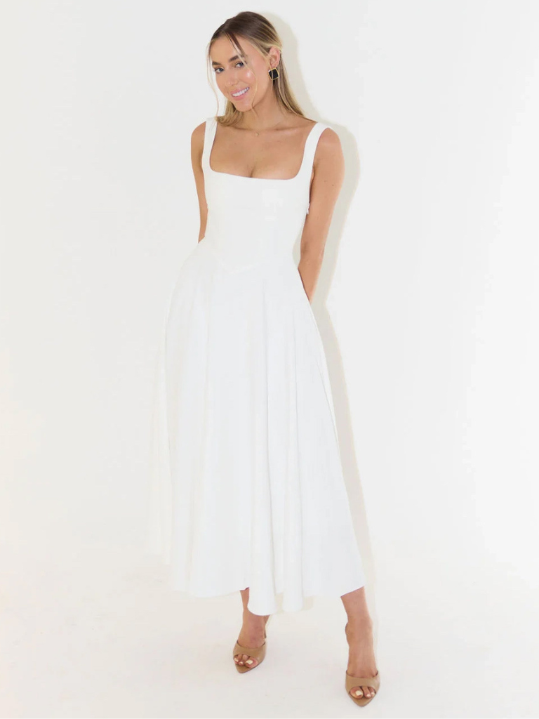 Auriane | Robe Midi Élégante