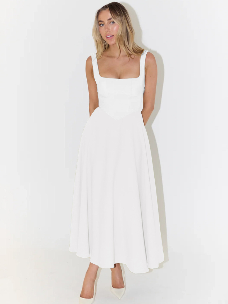Auriane | Robe Midi Élégante