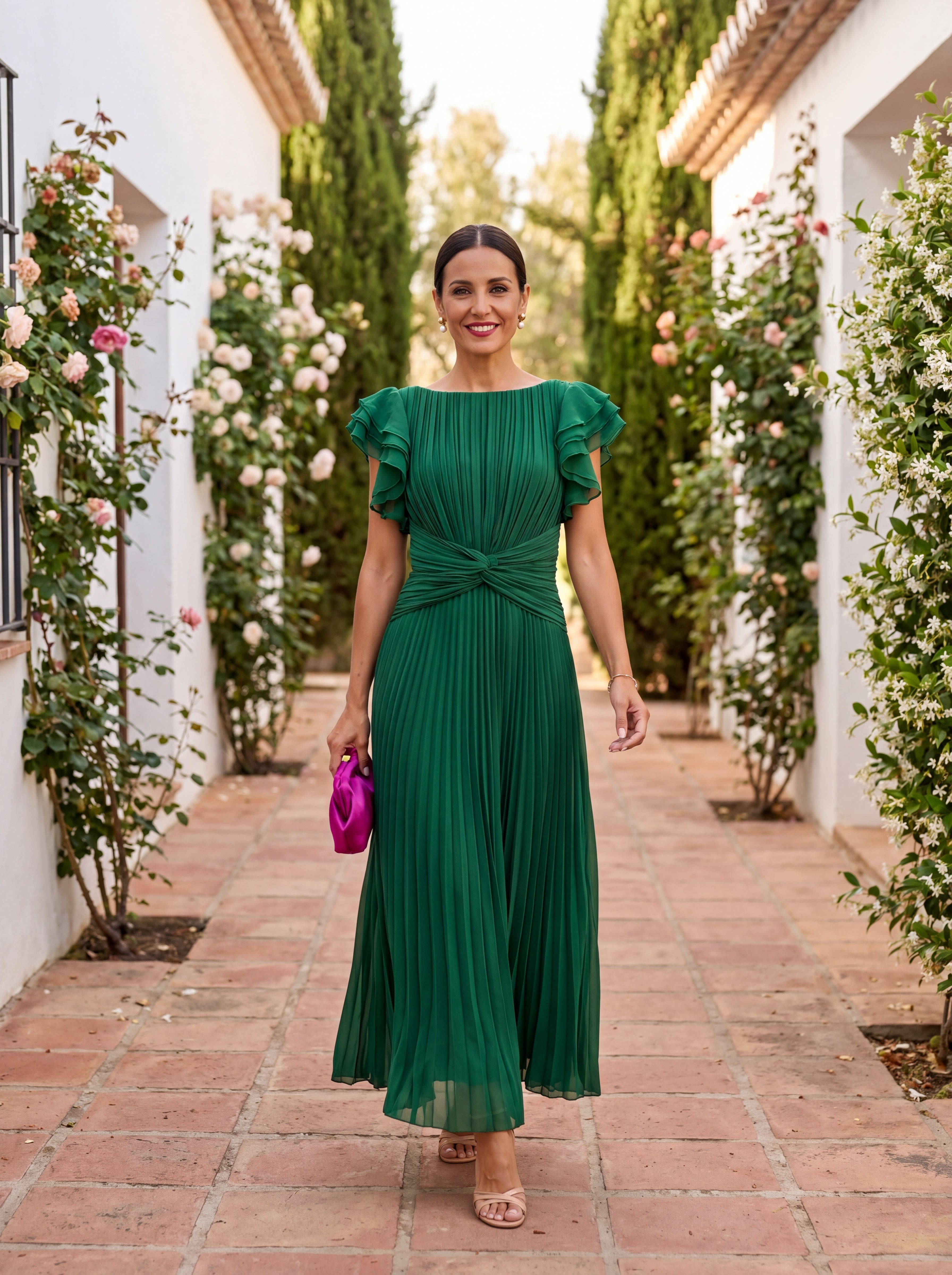 Bertille | Robe Plissée Élégance