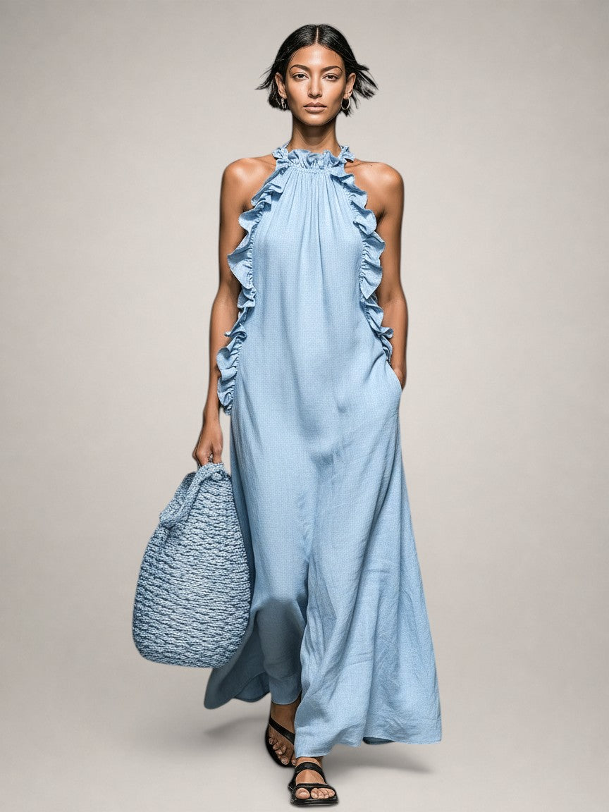 Mireille | Robe Volants Élégance