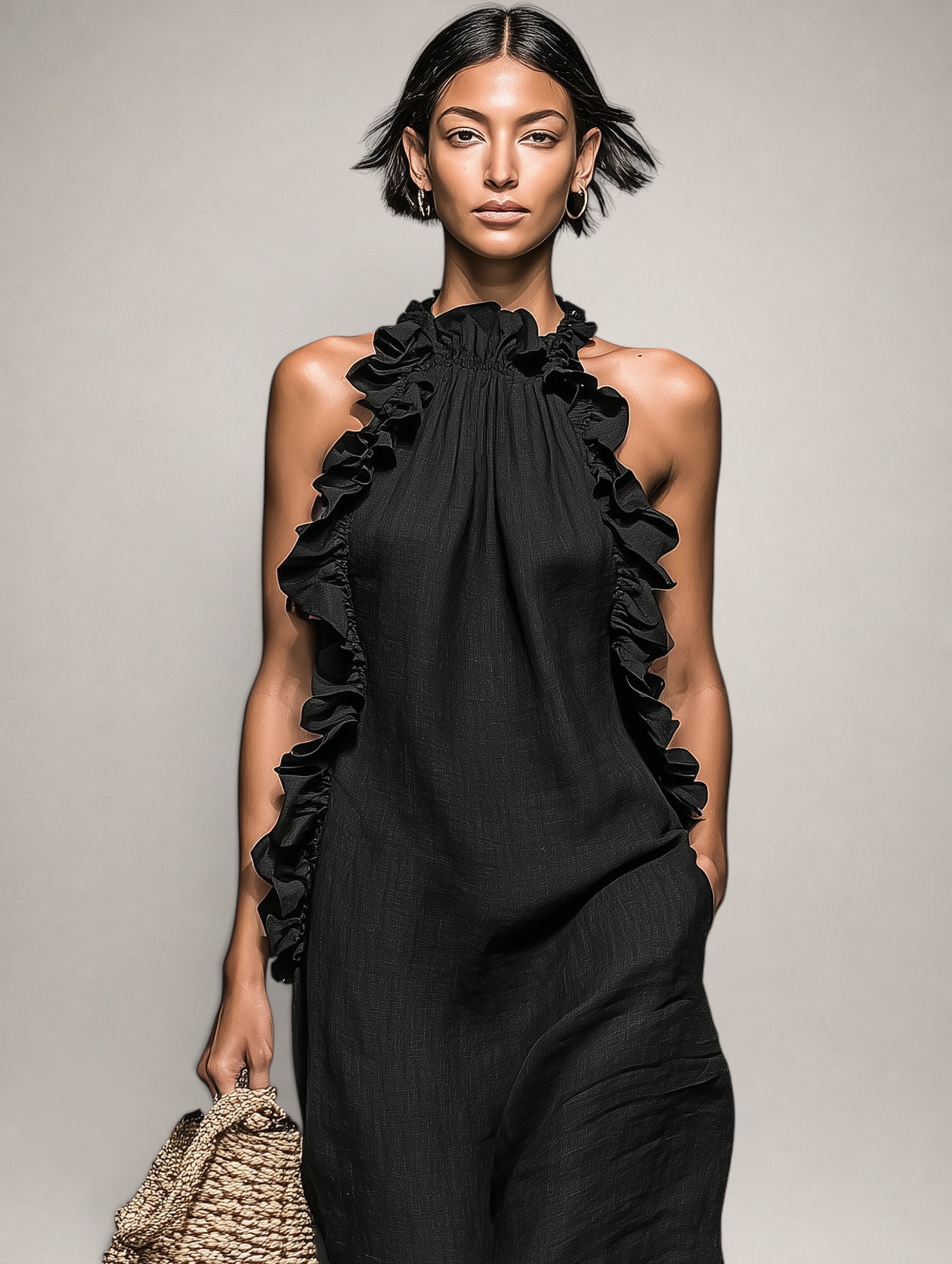 Mireille | Robe Volants Élégance