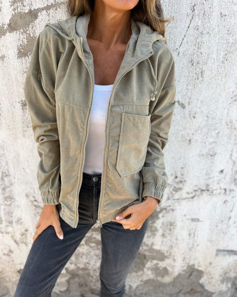 Lucie | Veste Velours Décontractée