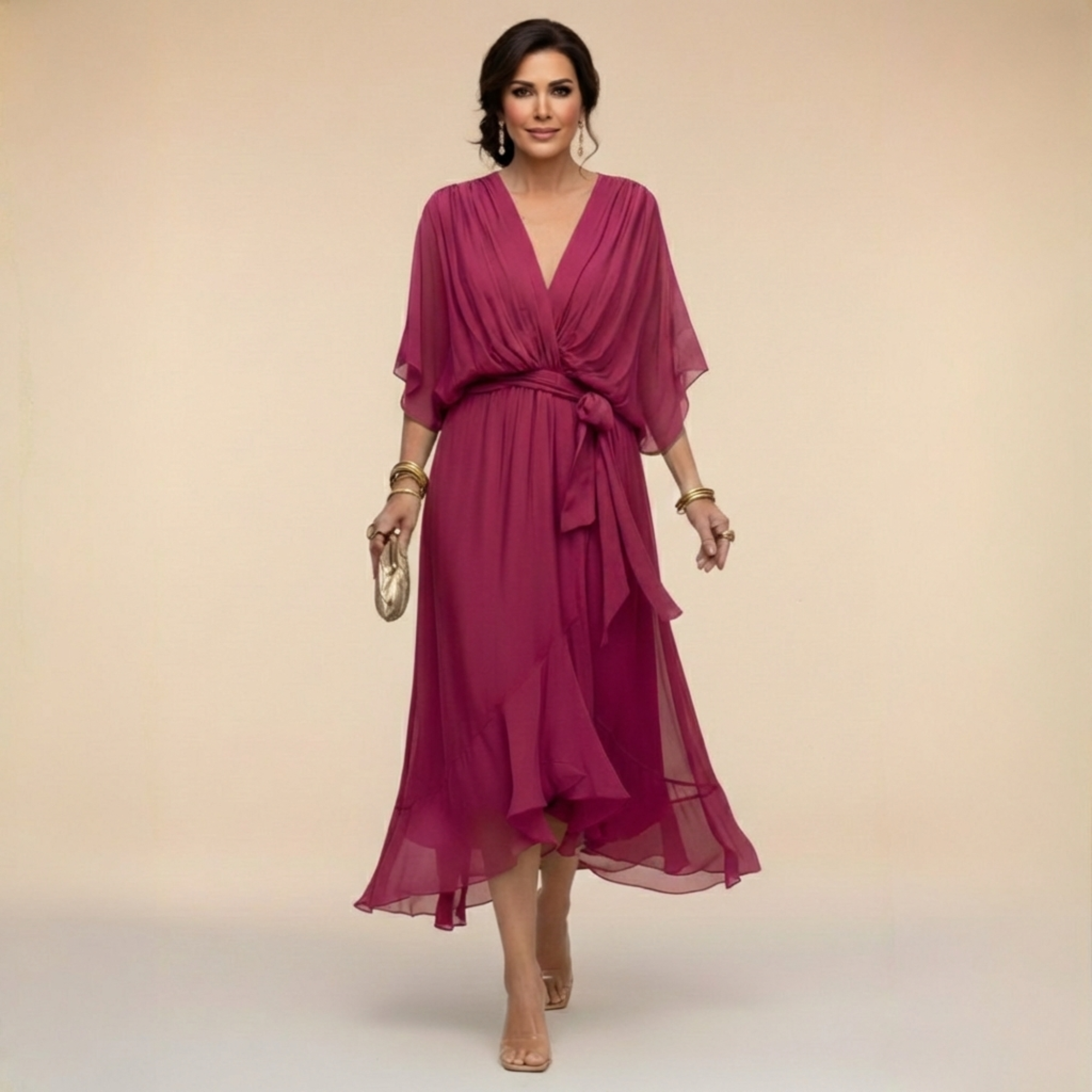 Solène | Robe Midi Élégante