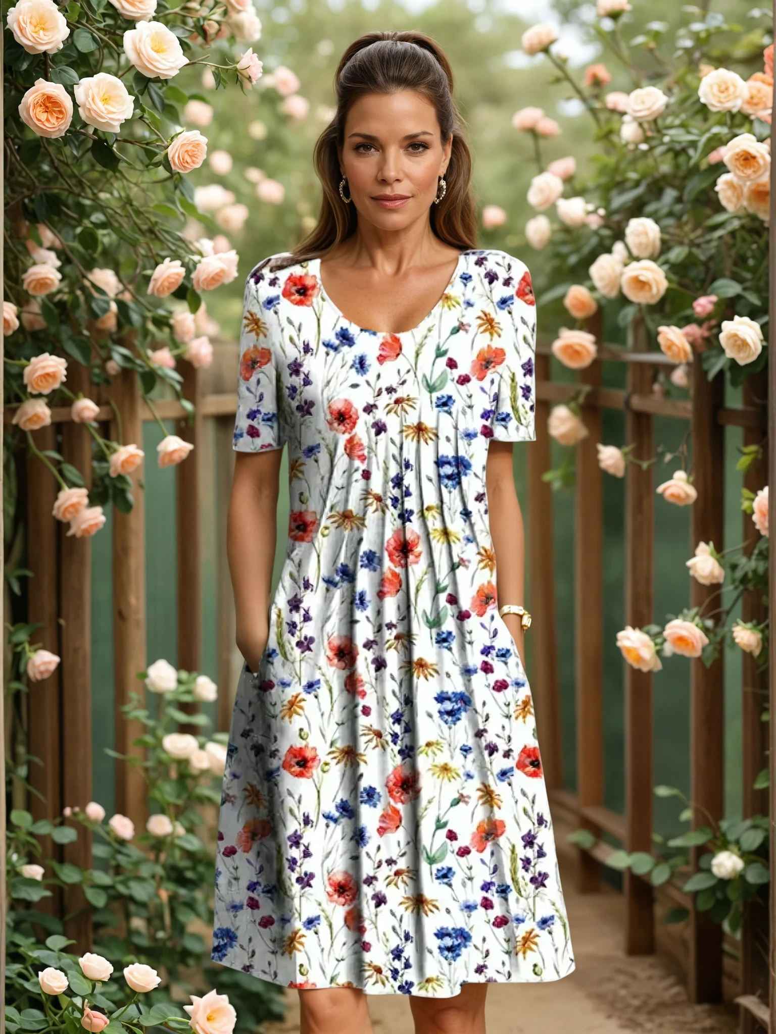 GEORGINA | ROBE ÉLÉGANTE COUVRANT LE VENTRE