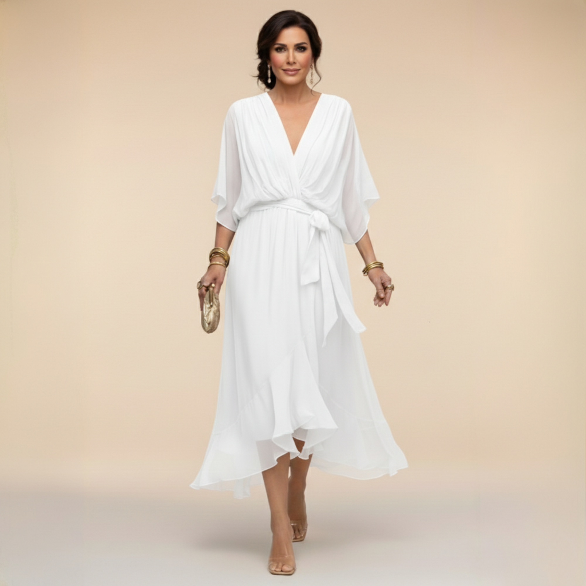 Solène | Robe Midi Élégante