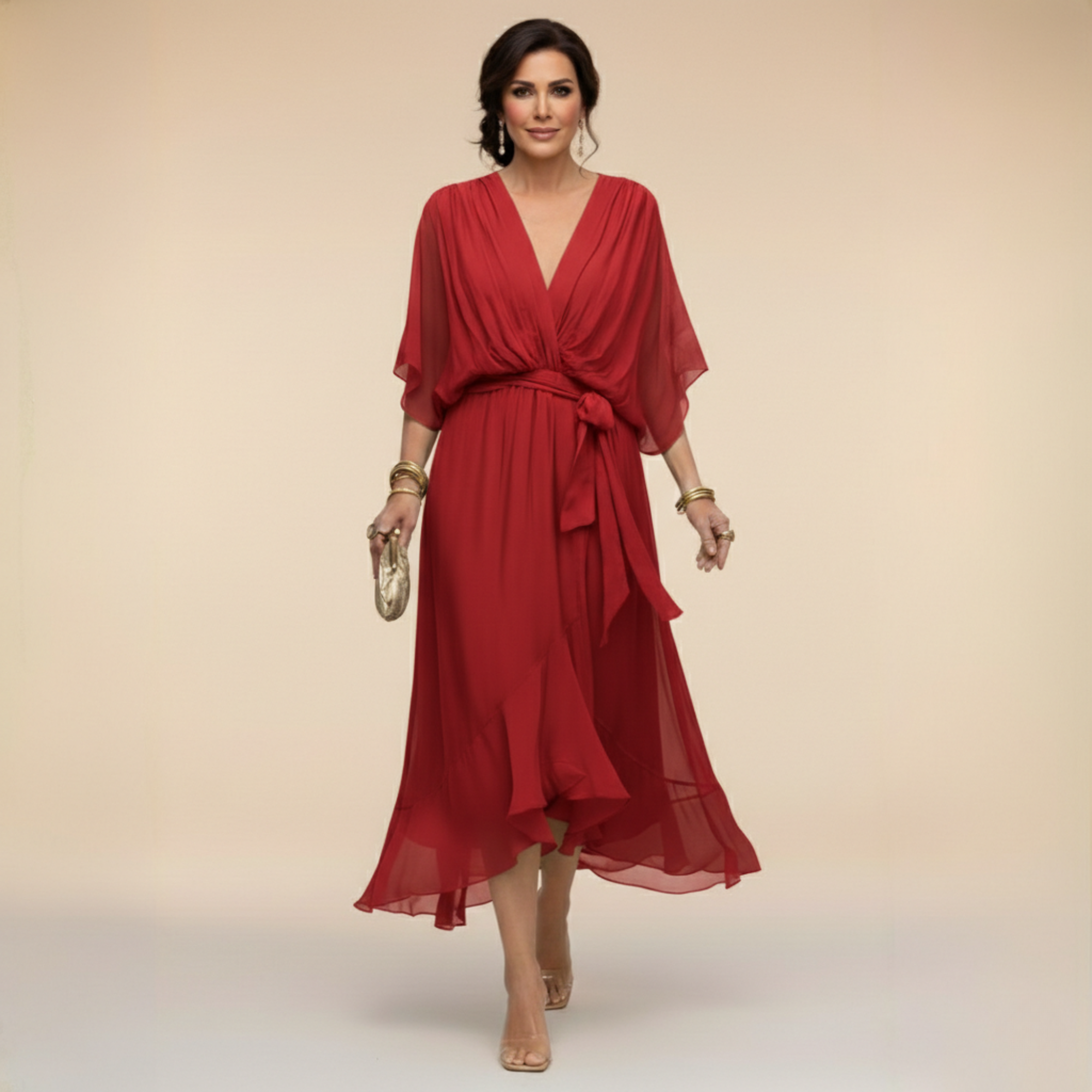 Solène | Robe Midi Élégante
