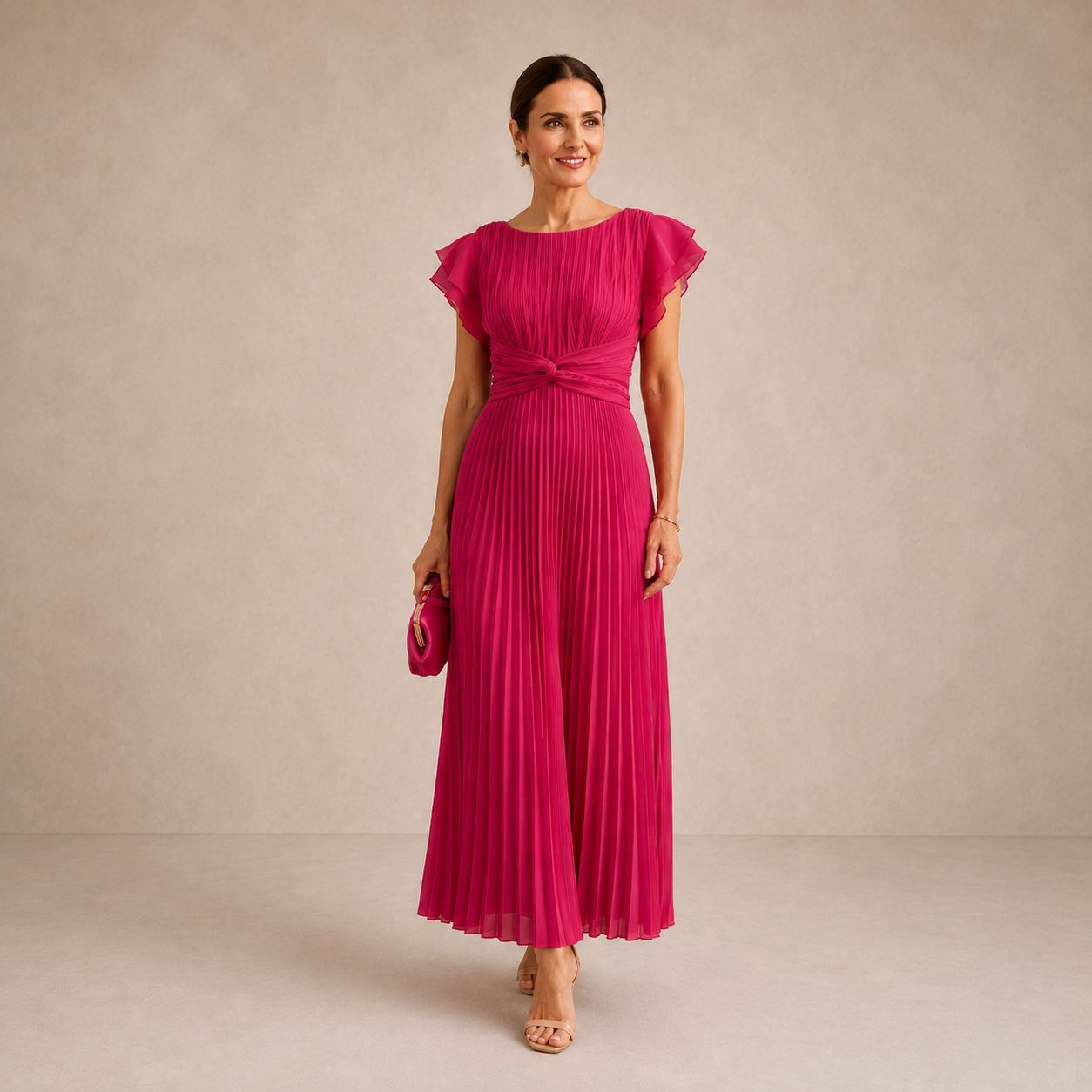 Bertille | Robe Plissée Élégance