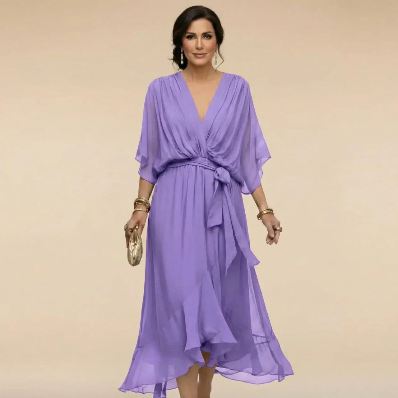 Solène | Robe Midi Élégante