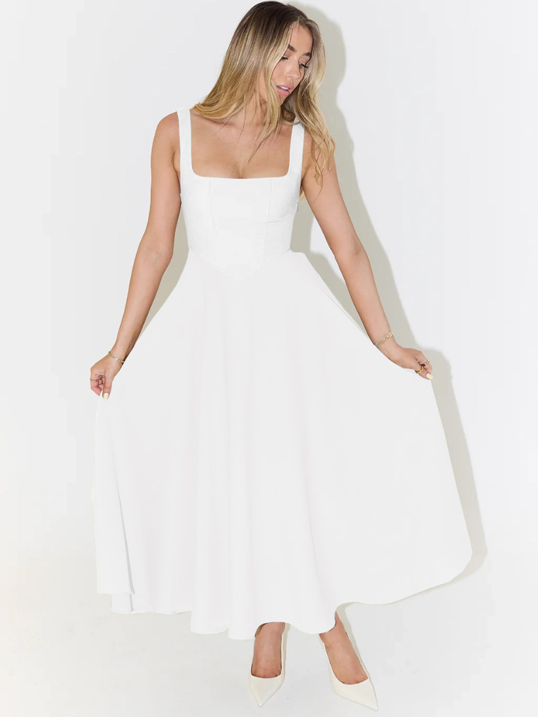 Auriane | Robe Midi Élégante