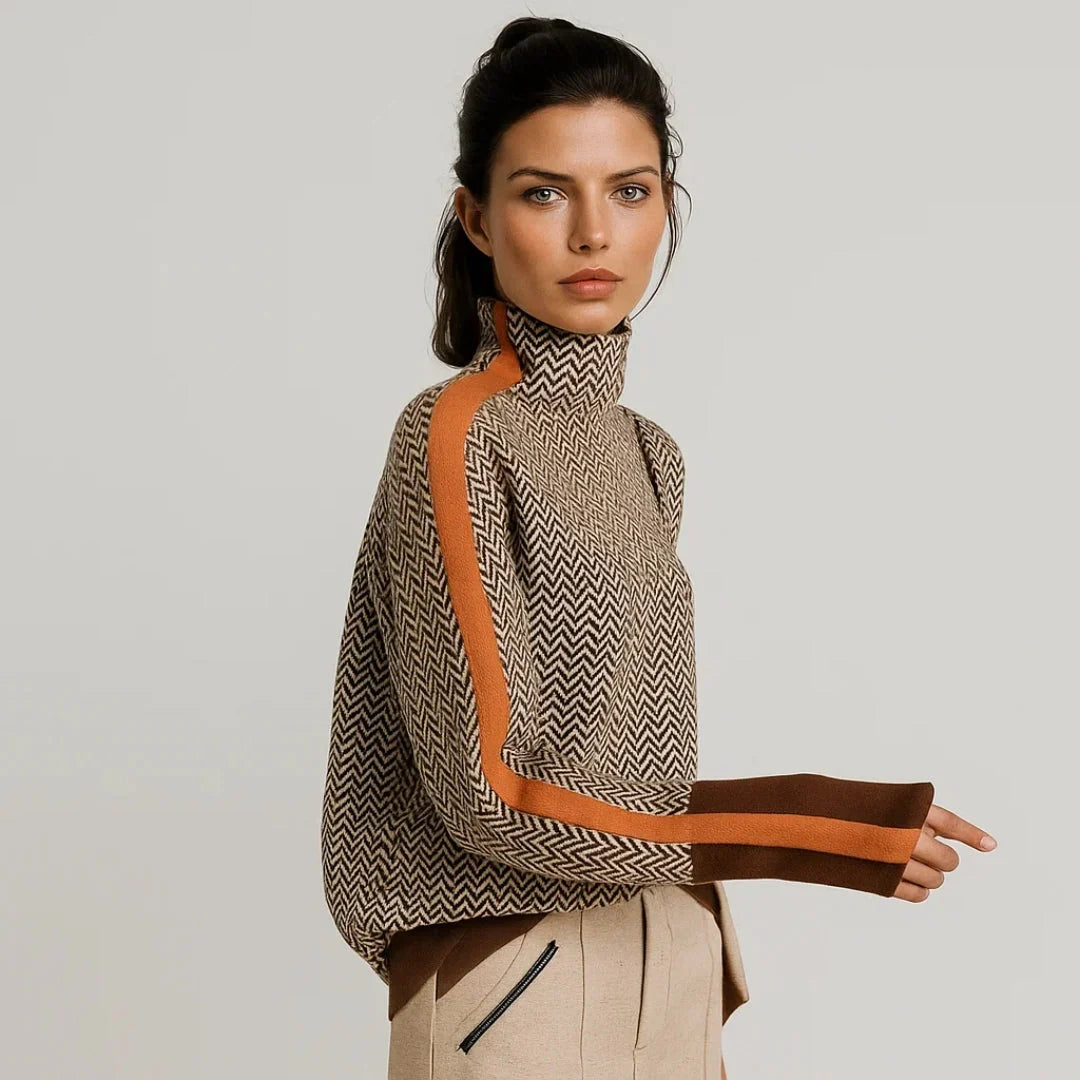 Camille | Pull Chevron Élégance